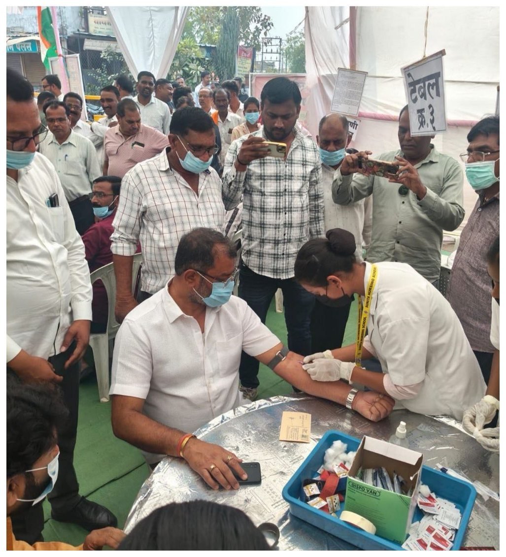 Students participating in a health awareness program