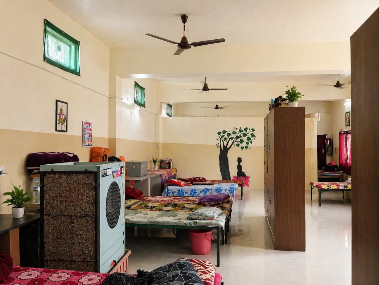 Hostel accommodation facility at Sunita Nursing School